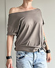t-shirt damskie Beton Oversize Bez Nadruku 1