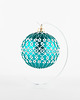 ozdoby choinkowe Koronkowa bombka, frywolitka, frywolitki, ozdoba choinkowa, turkusowa bombka 1