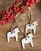 ozdoby choinkowe Zestaw Holly, ręcznie wykonane koniki ceramiczne,  rękawiczka w prezencie 5
