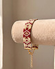 bransoletki ze szkła Evil eye - złota bransoletka z koralików Miyuki - ornamental 2