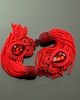 kolczyki chwosty Kolczyki chwosty sutasz Red Tassels 7