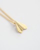 złote naszyjniki 16k Gold Plated Paper Plane Necklace 1