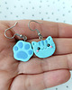 kolczyki z masy plastycznej Kolczyki Niebieskie Kotki 3