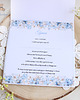 zaproszenia na komunię Zaproszenia Pierwsza Komunia "Blue Flower Girl" 2
