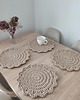 podkładki do kuchni Komplet szydełkowych podkładek ze sznurka 4szt. - 30cm 4