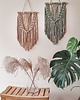 makramy Delikatna makrama boho - perełka - beżowa 3
