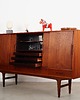 komody i szafki Highboard tekowy, duński design, lata 70, produkcja: B 1