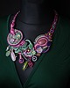 kolie Naszyjnik soutache Ogród pełen barw 2