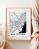 plakaty Plakat Barcelona - mapa 2