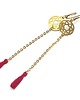 kolczyki pozłacane Kolczyki pozłacane Alloys Collection - rosette ruby /15-04-19/ 1