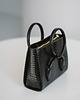 torebki do ręki BOW BAG - skórzana torebka - czarna tłoczona 6