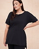 tuniki damskie Tunika Damska Letaro Plus Size Czarny - 44/46 2