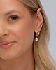 bransoletki - inne Złote plecione kolczyki z perłą w kształcie litery C Paraiso Serenia 2