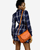 torby na ramię Torebka listonoszka skórzana vintage messenger brąz camel 2