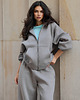 bluza z kapturem damska Bluza z kapturem PUFFA ZIP Shadow damska 2