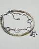 bransoletki wire wrapping Turmaliny ombre /flower/-  bransoletka 4