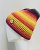 czapki damskie Kolorowa delikatna czapka beanie z wywinięciem S/M z wełną merino 2