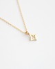 złote naszyjniki 16k Gold Plated Tiny Diamond Charm Necklace 1