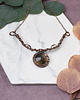 kolie Miedziany naszyjnik wire wrapping z labradorytem #487 3