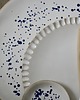 patery i talerze duży talerz ceramiczny w niebieskie kropki 2