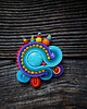 pierścionki - różne Bajkowy pierścionek soutache 2