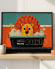 plakaty Plakat lew w wannie  wild like my curls 30x40 1