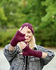 rękawiczki damskie Mitenki MERINO ,,Bordo" 7