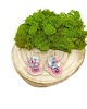 kolczyki soutache Różowo-kremowe kolczyki sutasz - kolekcja Flora 6