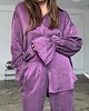 spodnie materiałowe damskie Koszula Blush purple lyocell 4