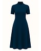 sukienki midi damskie Sukienka granatowa YY300050 2