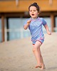 shorty dla dziewczynki Szorty plażowe, spodenki kąpielowe UPF50+ Stripe 5