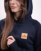 bluza z kapturem damska Bluza granatowa bawełna organiczna GOTS 1