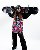 bluza z kapturem damska Damska Bluza Snowboard DR.CROW Colorful Monsters 2