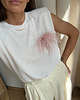 bluza bez kaptura damska Top Noble ecru len 5