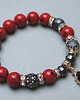 bransoletki z kamieni naturalnych Kolekcja Rich -  Red and grey /glamour/ bransoletka 2