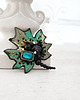 broszki Broszka LIŚCIE KLONU 13 ręcznie haftowana przypinka z koralikami 2