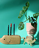 klocki i zabawki drewniane Jeż na kredki - przybornik (8mm) 1