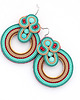 kolczyki soutache Boho koła 4