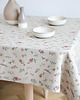 obrusy i serwetki Lniany obrus dwustronny z listwą heavy linen WILD FLOWERS 5