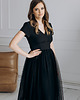 sukienki midi damskie Sukienka z tiulem, NOEMI LADY, czarna 4