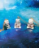 wisiory Naszyjnik porcelanowy górski miś 7