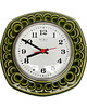 zegary Ceramiczny, zielony zegar ścienny Weimar, Niemcy (NRD)  3
