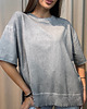 t-shirt damskie T-shirt basic Grigio 1