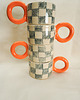 kubki i filiżanki Kubek ceramiczny w kratkę 5