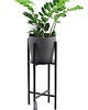 kwietniki Kwietnik Metalowy Stojak na kwiaty 60cm czarny LOFT 1