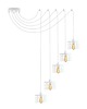 lampy wiszące Kaskadowa lampa wisząca w stylu pająka z 5 ramionami GALO LOFT L5 4