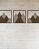 Ozdoby na ścianę Tryptyk, panele ażurowe Góry 50x150cm 5