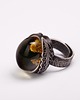 pierścionki srebrne Pierścionek srebrny oksydowany z bursztynem bałtyckim 2