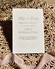 zaproszenia i kartki na ślub Zaproszenie na bawełnianym papierze z hot stampingiem rose gold i letterpress 3