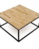 stoliki kawowe Stolik kawowy Cermis czarny 80cm x 80 cm dąb 1